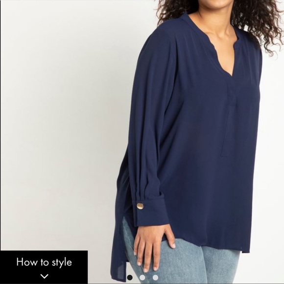 COPY - Eloquii Notch Collar Tunic New with tags - Picture 3 of 3